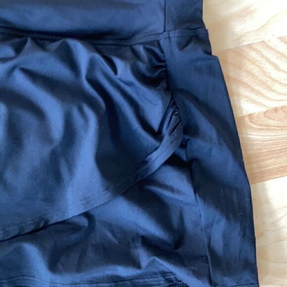 Land’s End Plus Standard Sizes swimsuit, cover-up leggings Navy Blue Various - Picture 11 of 13